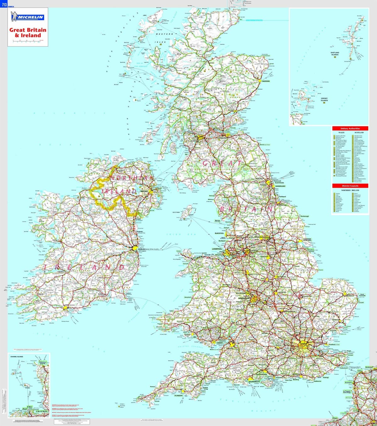 mapa de PORTUGAL de condução