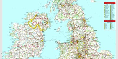 Mapa de PORTUGAL de condução