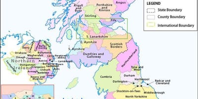 Mapa de PORTUGAL costa oeste